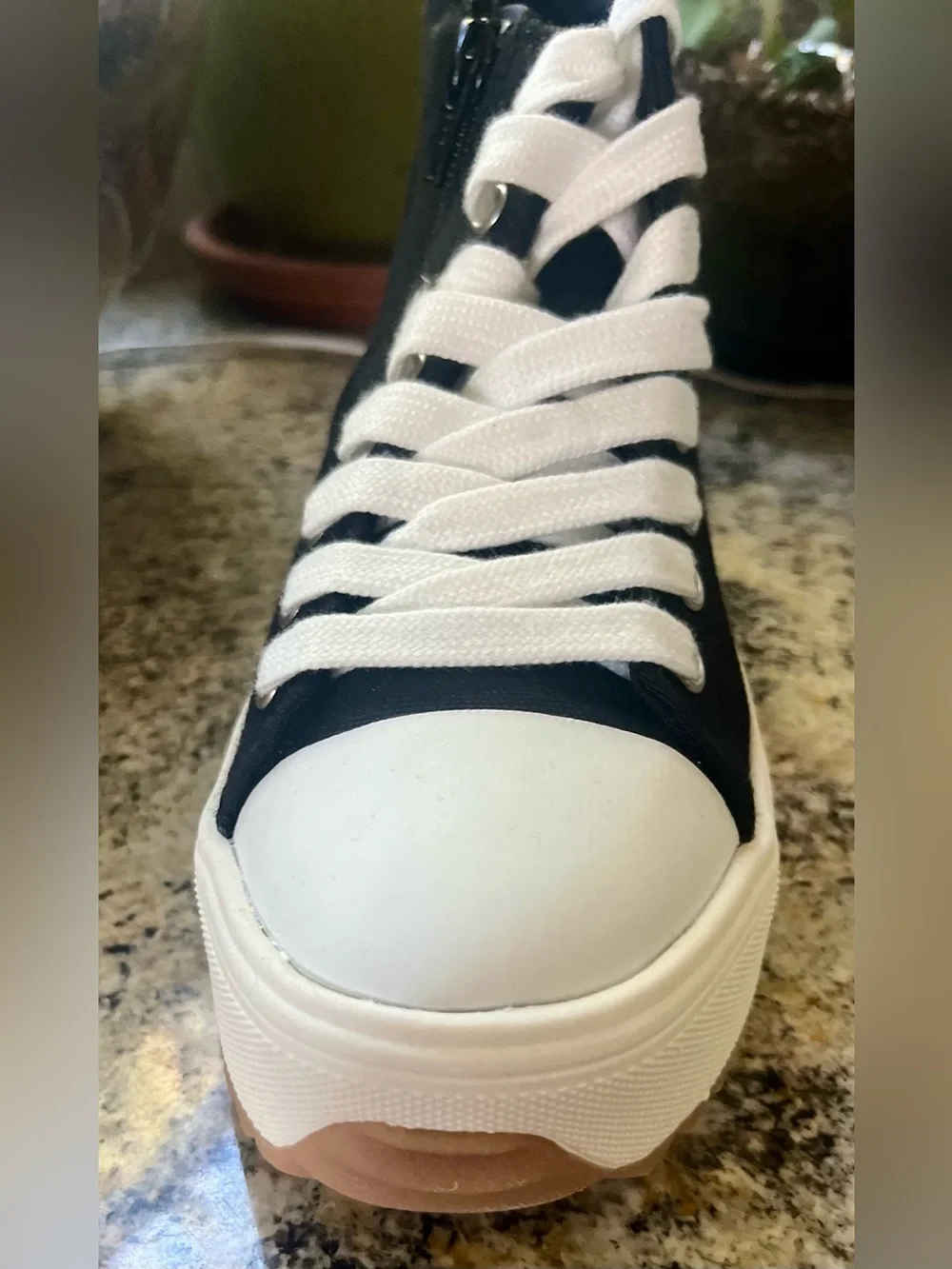 art class Black and White High-Top Platform Sneakers
